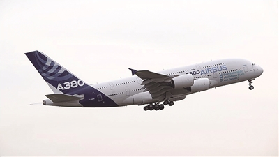 都市快报-空客a380完成"地沟油"燃料试飞